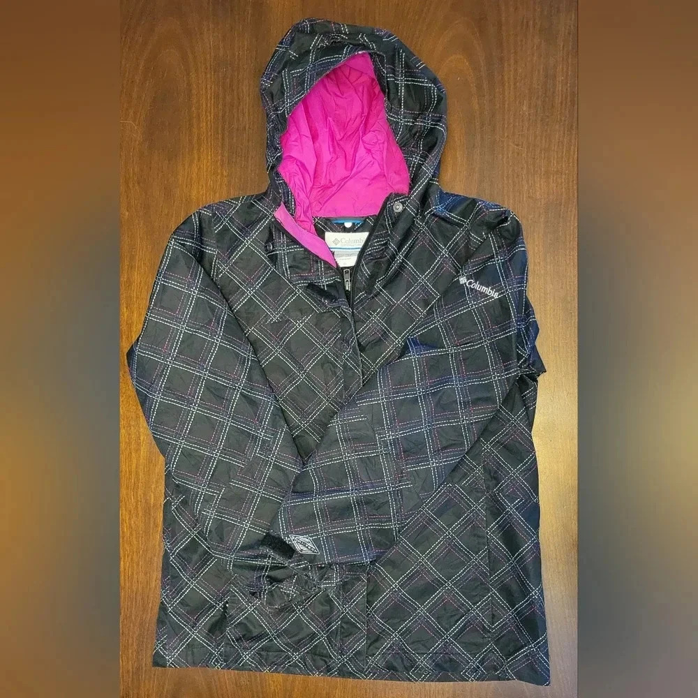 Columbia Coat Youth Girls Interchange Plaid Winter Omni Jacket Size XL‎
